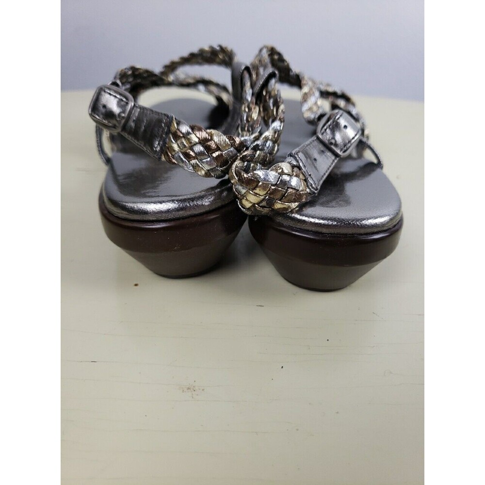 Women's Life Stride Multi-Metallic Gold Slover Weaver Slingback Sandals 6.5 - Picture 8 of 14